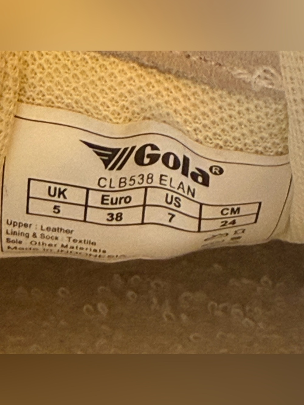 Gola Elan Sneakers Blue Suede Upper and Yellow Leather Overlays - Picture 10 of 10